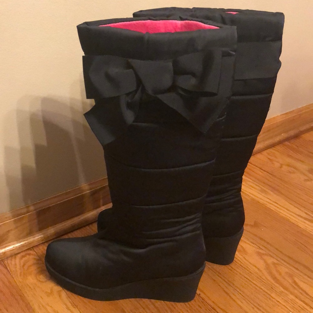 Kate Spade winter wedge boots